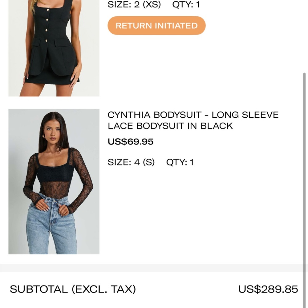 Showpo Black Bodysuit Top